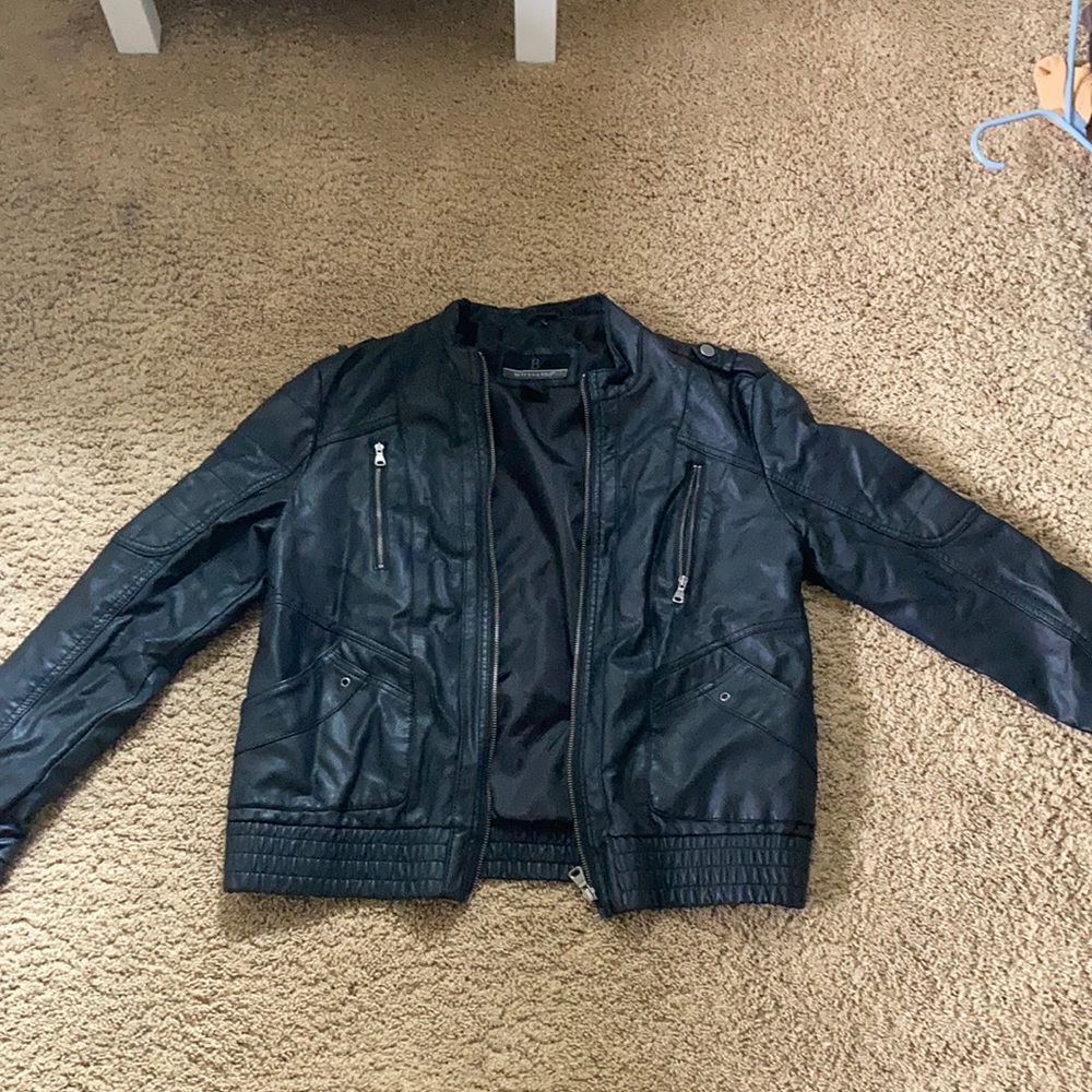 Black leather jacket!